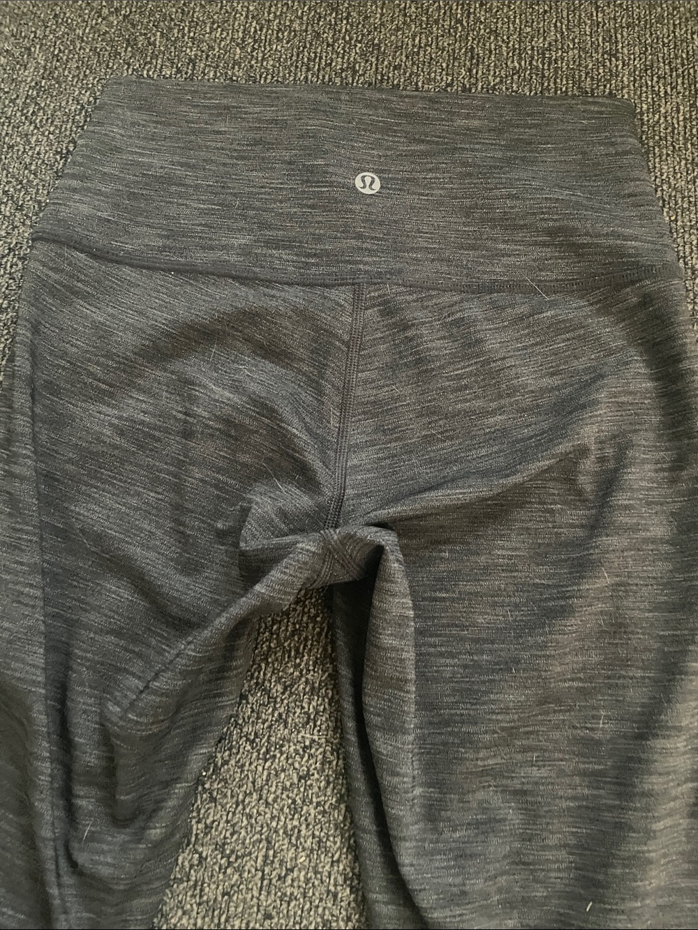 lululemon athletica women’s high waisted Dark Gray Space-Dye Leggings